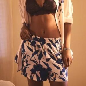 Anthropologie Silky Pajama Shorts